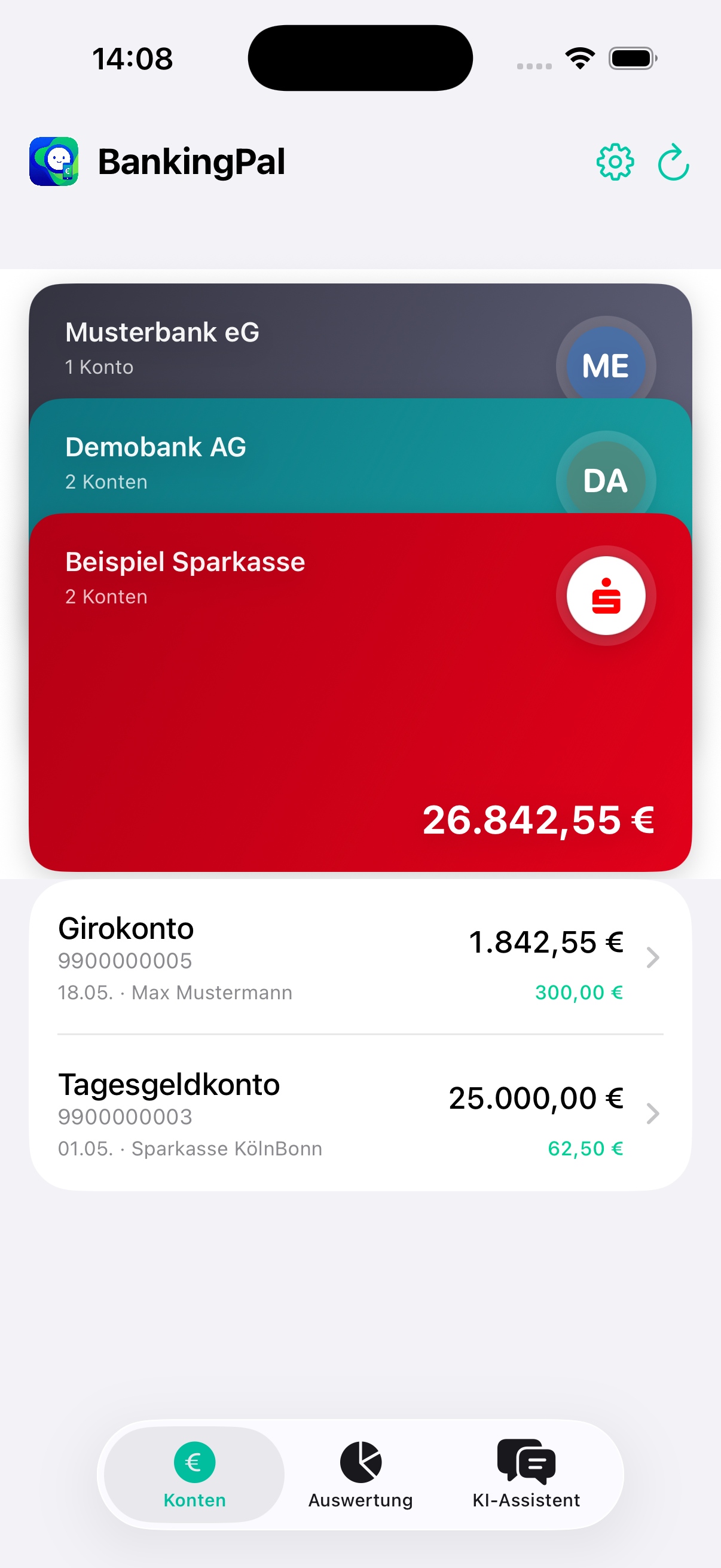 BankingPal Pocket – Umsätze