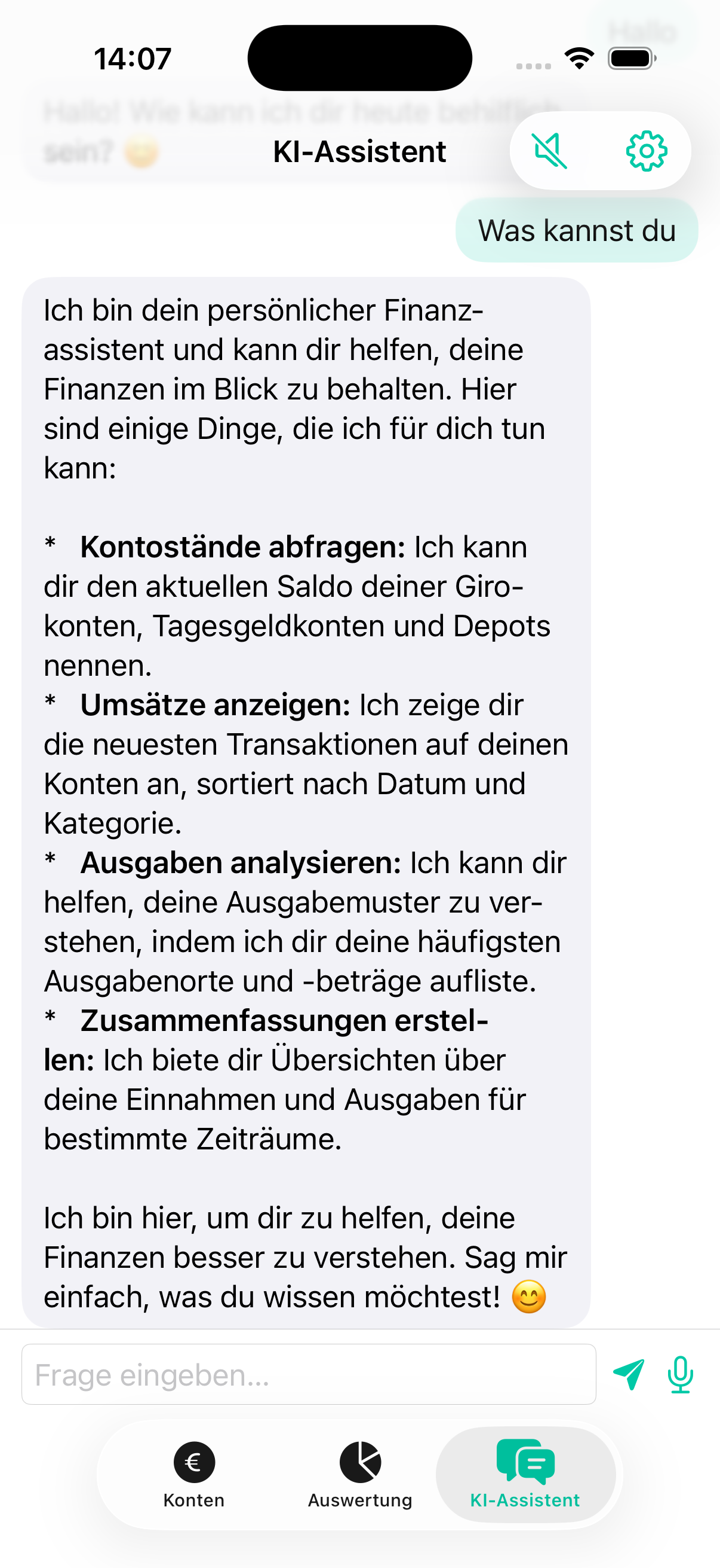 BankingPal Pocket – KI-Assistent